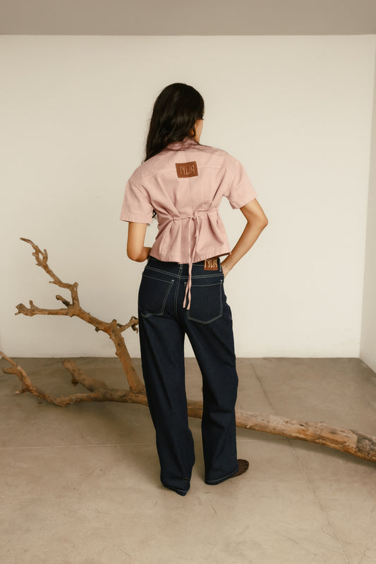 Pantalón Origen denim oscuro