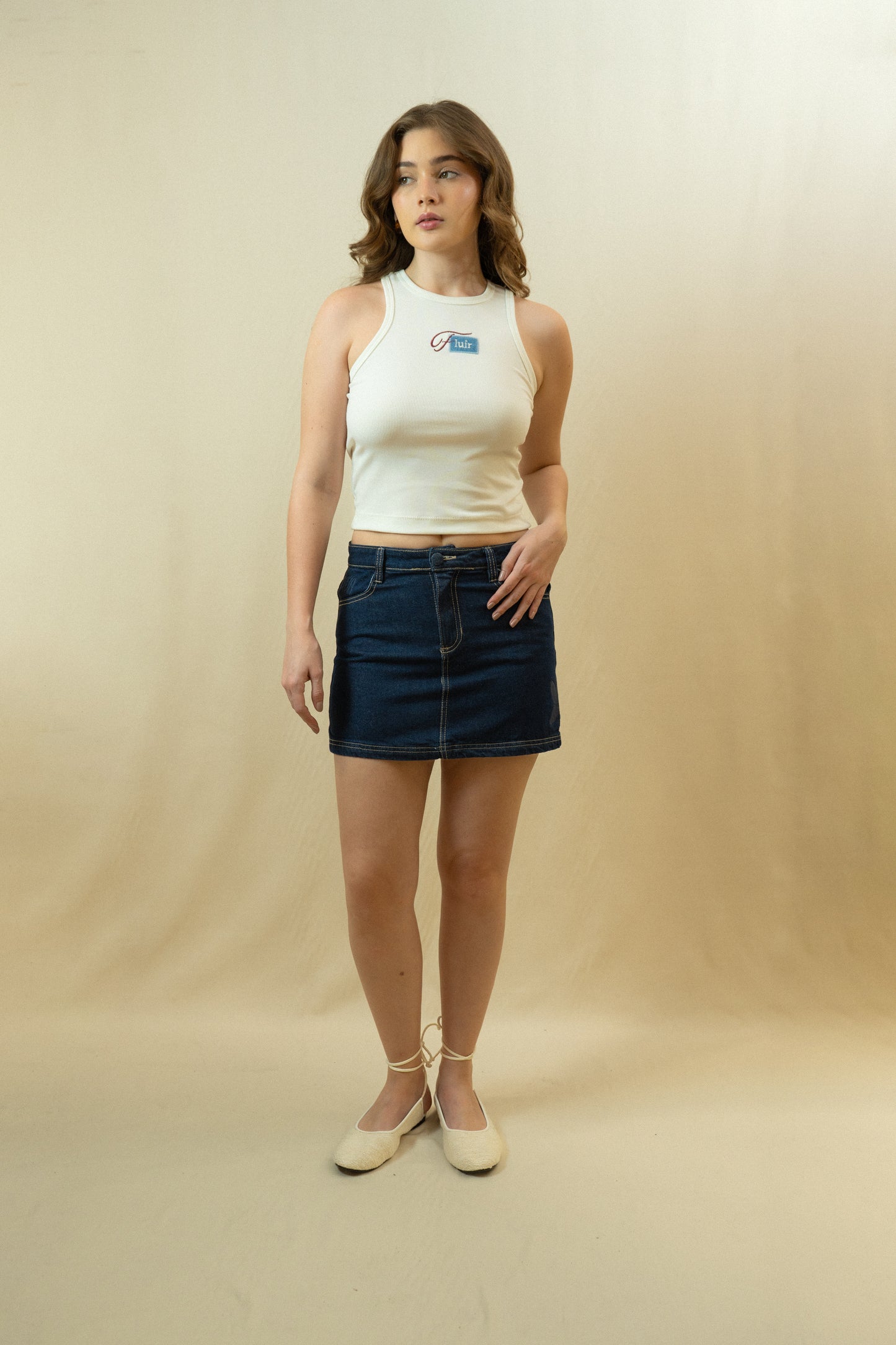 Tank Top Fluir Blanca