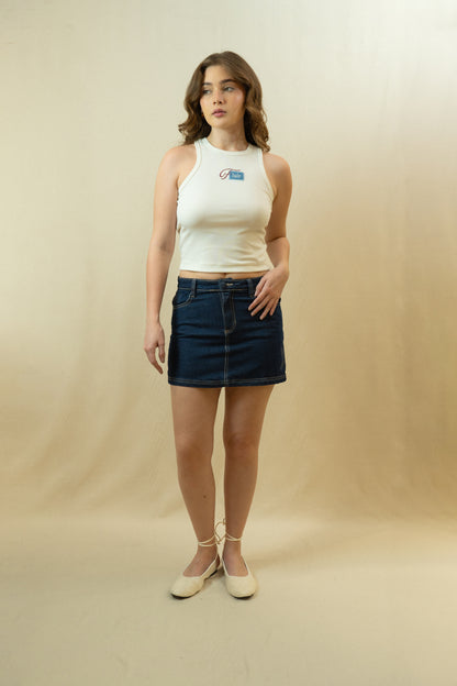 Tank Top Fluir Blanca