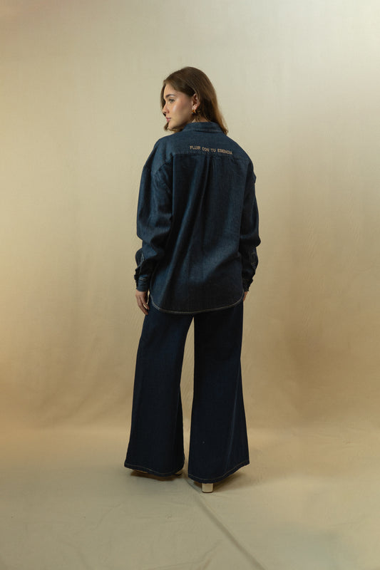 Camisa Fluir con tu Esencia Unisex Denim