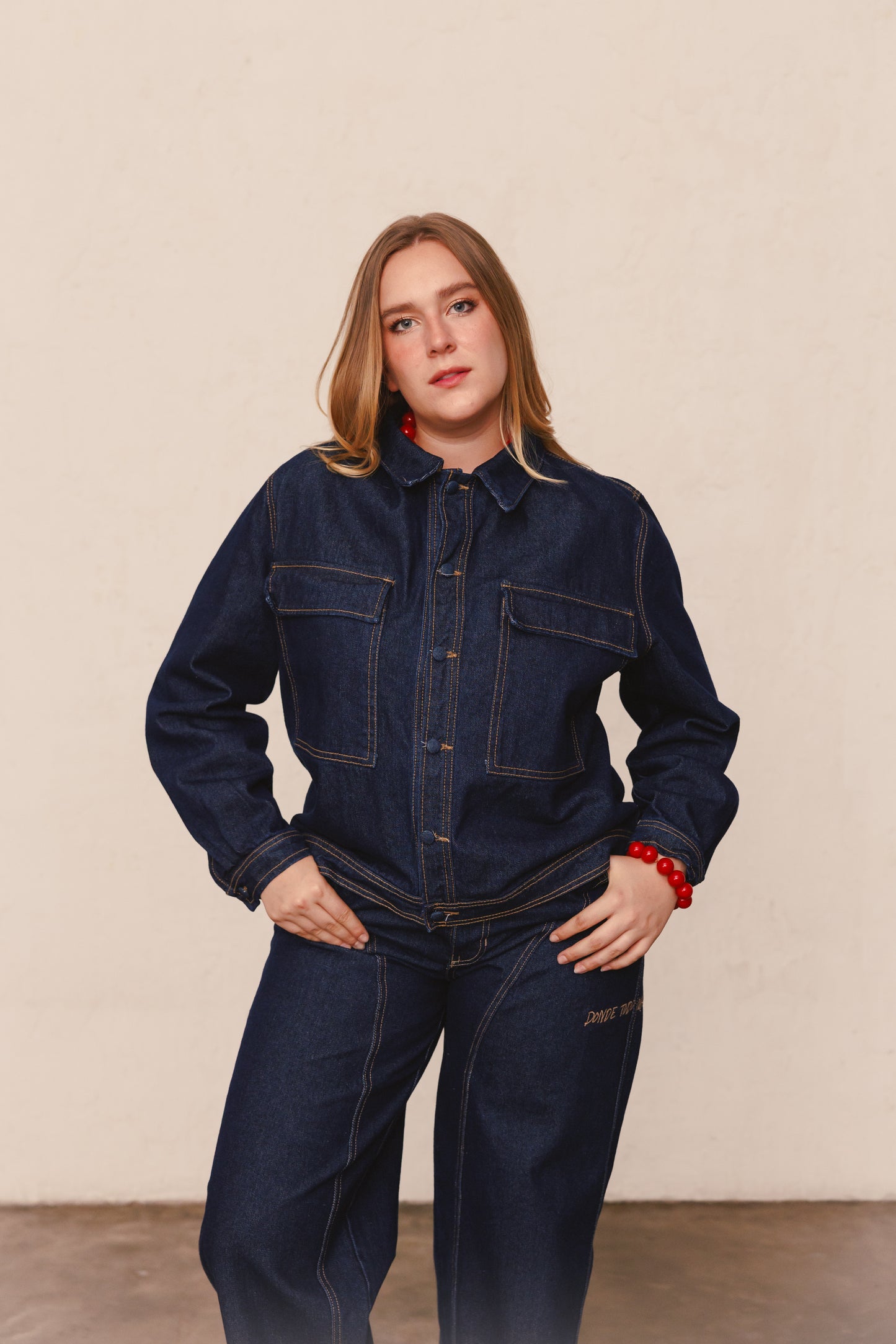 Jacket Solcito denim oscuro