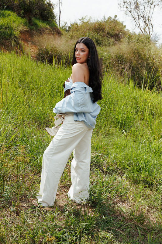 Camisa Fluir con tu Esencia Baby Blue